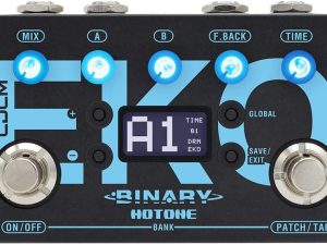 Hotone Binary Eko Multi-Mode Tap Tempo Digital Delay Echo Guitar Bass Effects Pedal