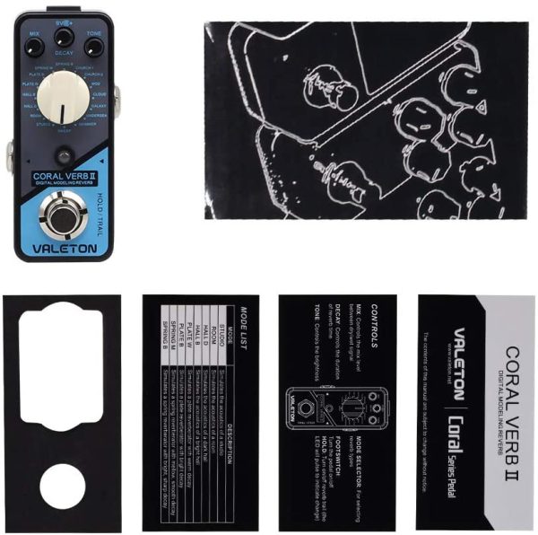 VALETON Coral Verb II Digital Reverb Guitar Effects Pedal